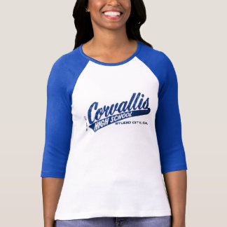 Jacqueline en Karen's Corvallis High School Logo T-shirt