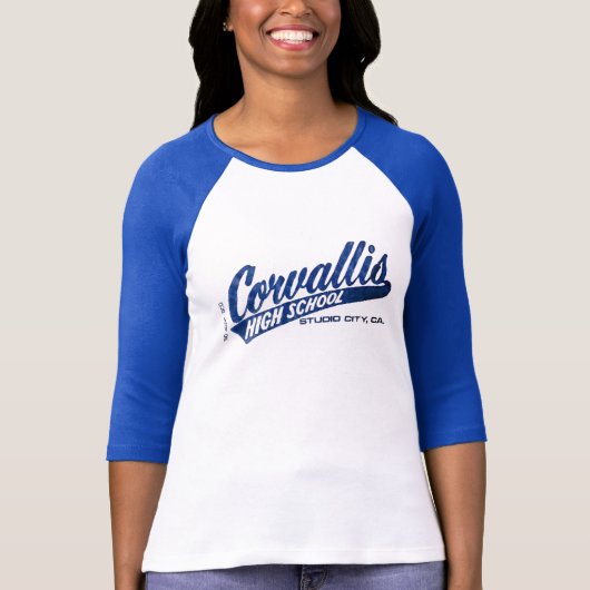 Jacqueline en Karen's Corvallis High School Logo T-shirt (Voorkant)