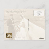 Jacqueline Kennedy gooit haar bruidsboeket Briefkaart (Achterkant)