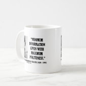 Jacqueline Kennedy Minimum Information Politeness Koffiemok (Voorkant links)