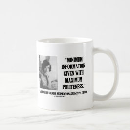 Jacqueline Kennedy Minimum Information Politeness Koffiemok