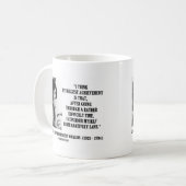 Jacqueline Kennedy vergelijkender het Zane Citaat Koffiemok (Voorkant links)