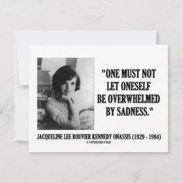 Jacqueline Kennedy wordt niet overstelpt door verd