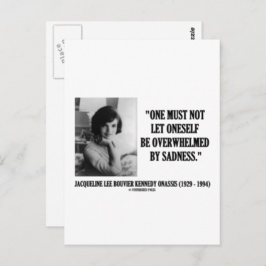 Jacqueline Kennedy wordt niet overstelpt door verd Briefkaart (Voorkant / Achterkant)