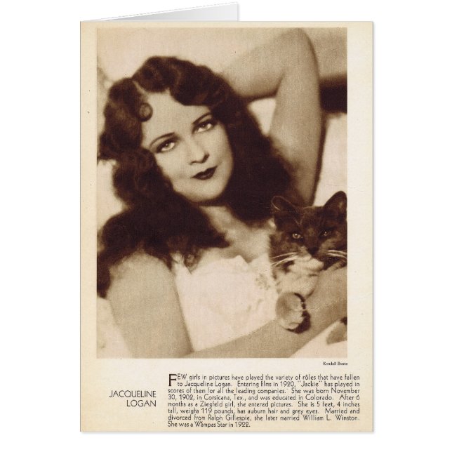 Jacqueline Logan 1931  portret (Voorkant)