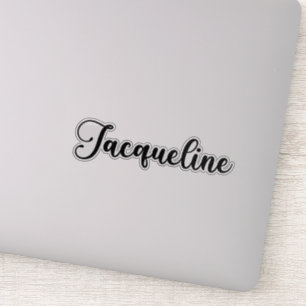Jacqueline Naam - Handgeschreven kalligrafie Sticker