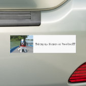 Jacques afbeeldingen 039, mijn mensen meenemen op  bumpersticker (Op auto)