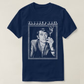 Jacques Brel Retro Fan Design 1 T-shirt (Design voorkant)
