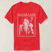 Jacques Brel Retro Fan Design 1 T-shirt (Design voorkant)