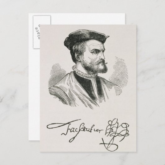 Jacques Cartier Briefkaart (Voorkant / Achterkant)