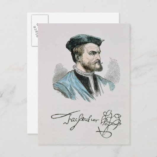 Jacques Cartier Briefkaart (Voorkant / Achterkant)
