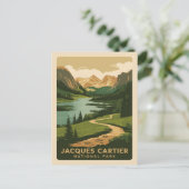 Jacques Cartier National Park, retro stijl Briefkaart (Staand voorkant)