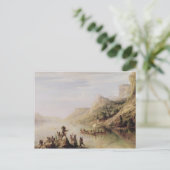 Jacques Cartier ontdekt de St. Lawrence Briefkaart (Staand voorkant)