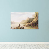 Jacques Cartier ontdekt de St. Lawrence Canvas Afdruk (Insitu (Houten vloer))