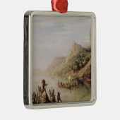 Jacques Cartier ontdekt de St. Lawrence Metalen Ornament (Rechts)