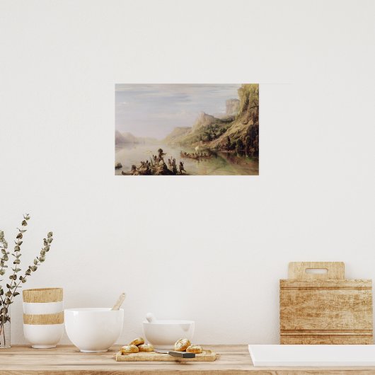 Jacques Cartier ontdekt de St. Lawrence Poster (Keuken)