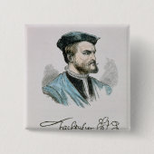 Jacques Cartier Vierkante Button 5,1 Cm (Voorkant)