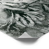 Jacques Cartier zet een kruis in Gaspe op Poster (Hoek)