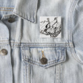 Jacques Cartier's schip, 'Rarete Indes' Vierkante Button 5,1 Cm (In situ)