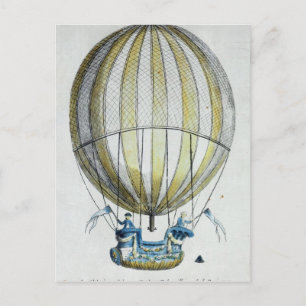 Jacques Charles en Nicholas Robert's Balballon Briefkaart