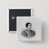 Jacques Coeur Vierkante Button 5,1 Cm (Voorkant /achterkant)