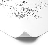 Jacques Cousteau-duikerspatent Poster (Hoek)