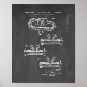 Jacques Cousteau-mondstuk voor ademhalingstoestell Poster