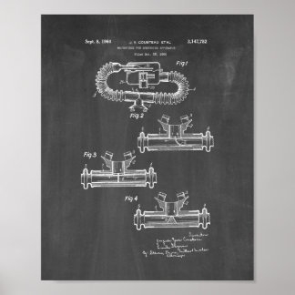 Jacques Cousteau-mondstuk voor ademhalingstoestell Poster