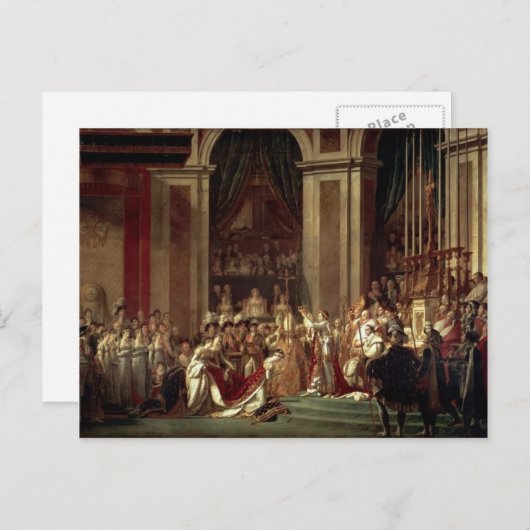 Jacques David-Consecration & Coronation Briefkaart (Voorkant / Achterkant)