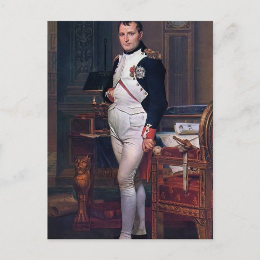 Jacques David-Napoleon Bonaparte in zijn studie Briefkaart (Voorkant)