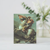 Jacques-David-Napoleon over de Alpen Briefkaart (Staand voorkant)