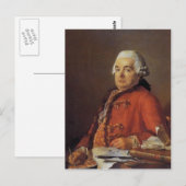 Jacques David-Portrait van Jacques Francois Briefkaart (Voorkant / Achterkant)