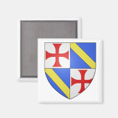 Jacques de Molay Coat of Arms Magneet (Voorkant / Achterkant)