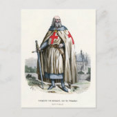 Jacques de Molay - Knight Templar Briefkaart (Voorkant)