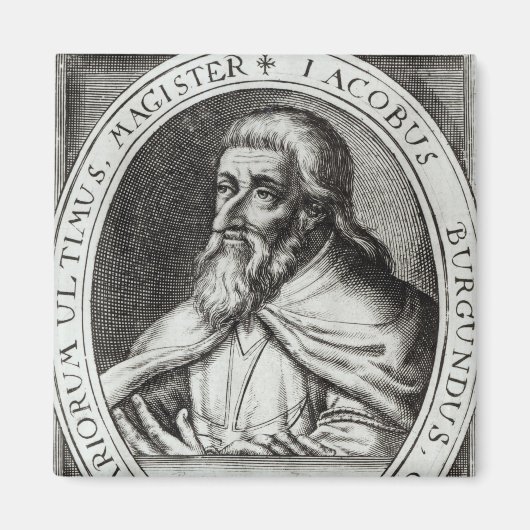 Jacques de Molay Master of Knachten Templars Magneet (Voorkant)