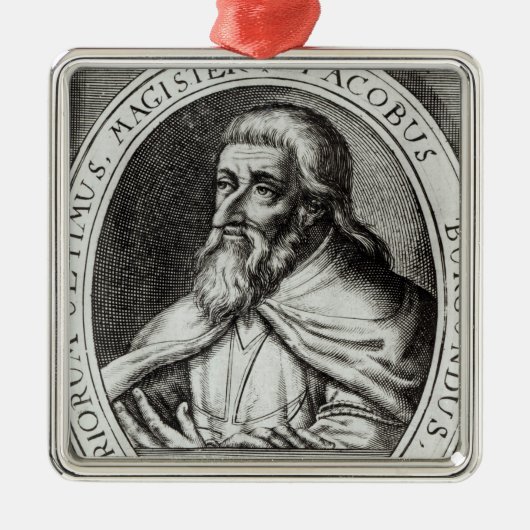 Jacques de Molay Master of Knachten Templars Metalen Ornament (Voorkant)