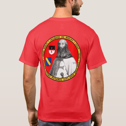 Jacques De Molay Portrait Seal Shirt (Achterkant)