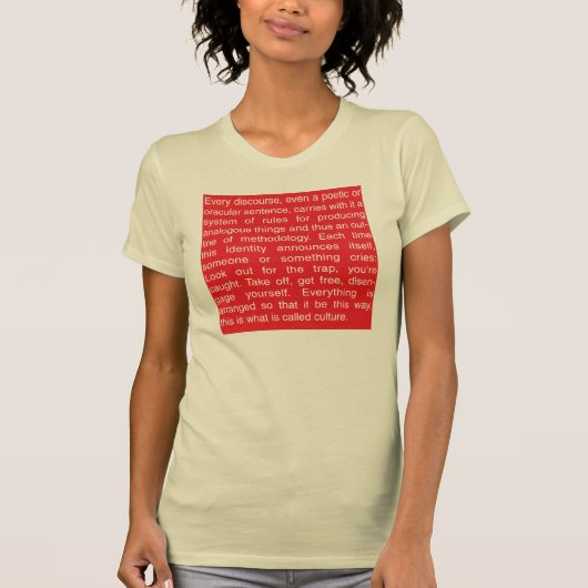 Jacques Derrida T-shirt (Voorkant)