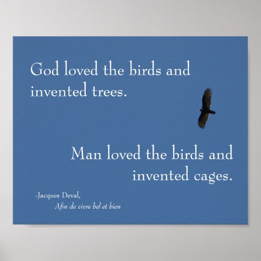 Jacques Deval Bird Poster (Voorkant)