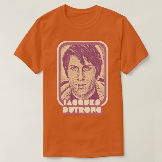 Jacques Dutronc Retro Francophile Design 1 T-shirt (Design voorkant)