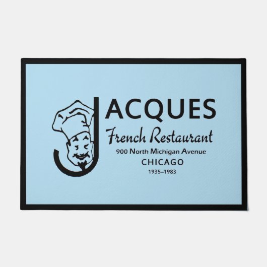 Jacques French Restaurant, Chicago, Illinois Deurmat (Voorkant)