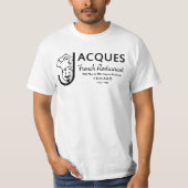 Jacques French Restaurant, Chicago, Illinois T-shirt (Voorkant)