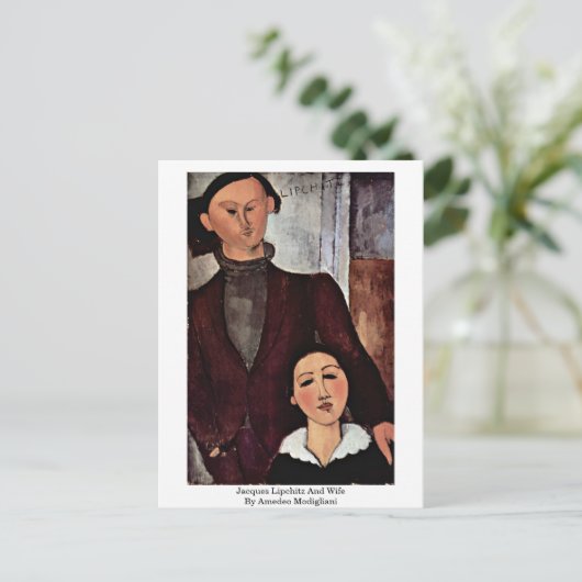 Jacques Lipchitz en echtgenote van Amedeo Modiglia Briefkaart (Staand voorkant)