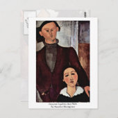 Jacques Lipchitz en echtgenote van Amedeo Modiglia Briefkaart (Voorkant / Achterkant)