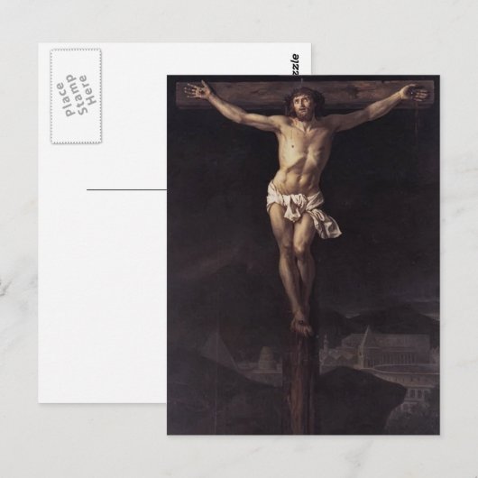 Jacques-Louis David-Christus over het kruis Briefkaart (Voorkant / Achterkant)