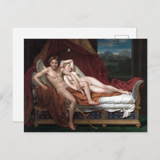 Jacques-Louis David Cupid en Psyche Briefkaart (Voorkant / Achterkant)
