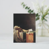 Jacques-Louis David- De dood van Marat Briefkaart (Staand voorkant)