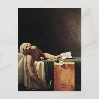 Jacques-Louis David- De dood van Marat Briefkaart