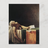 Jacques-Louis David- De dood van Marat Briefkaart (Voorkant)
