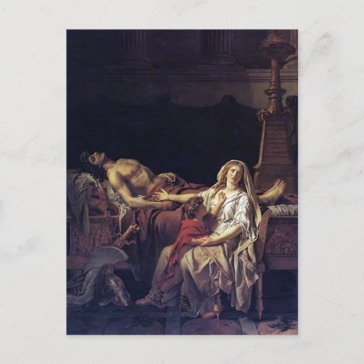 Jacques-Louis David- De pijn van Andromache Briefkaart (Voorkant)